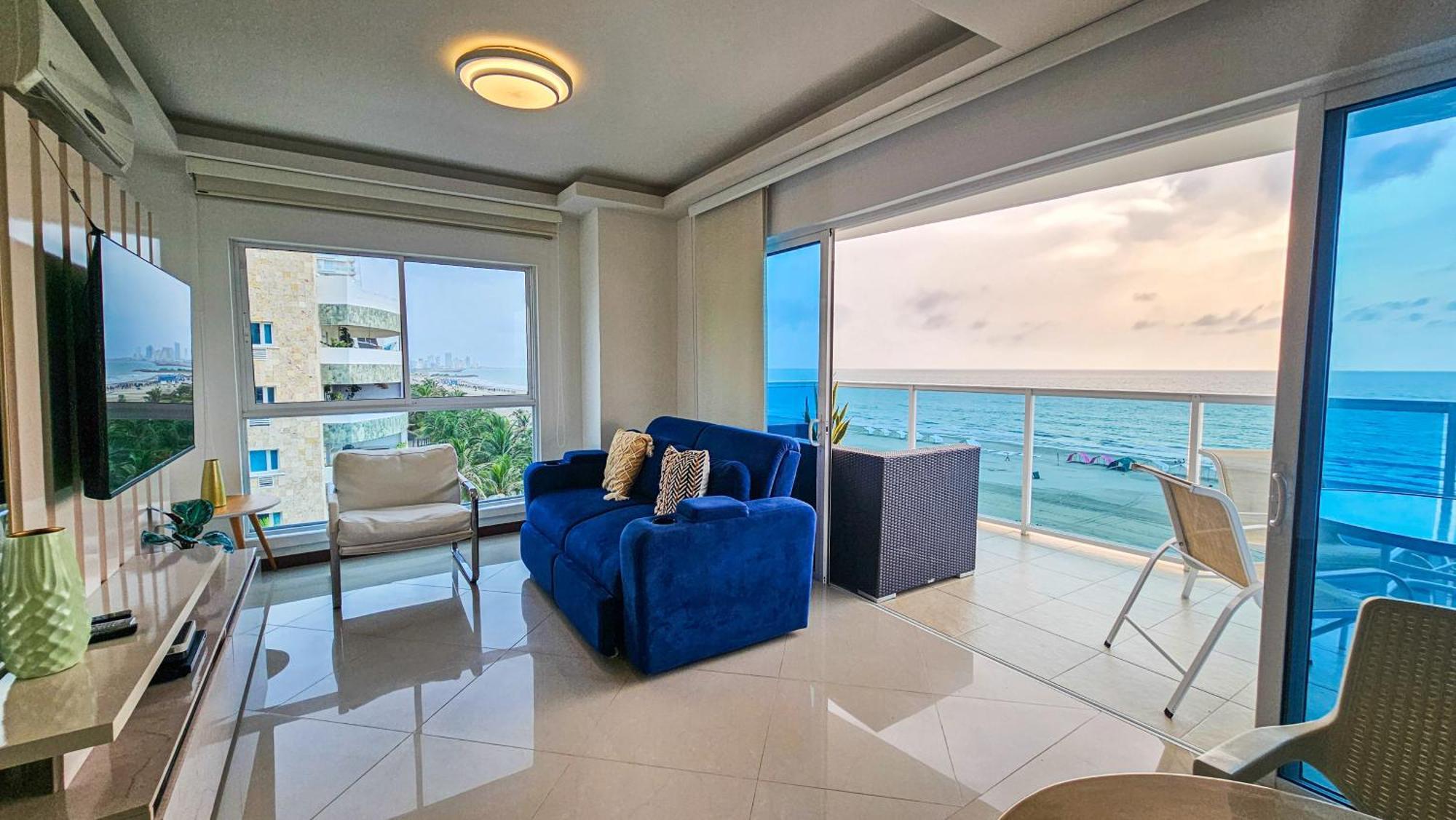 Luxury Apartment, Sector Morros, Vista Y Salida Al Mar Edificio Sunshine Cartagena Eksteriør bilde